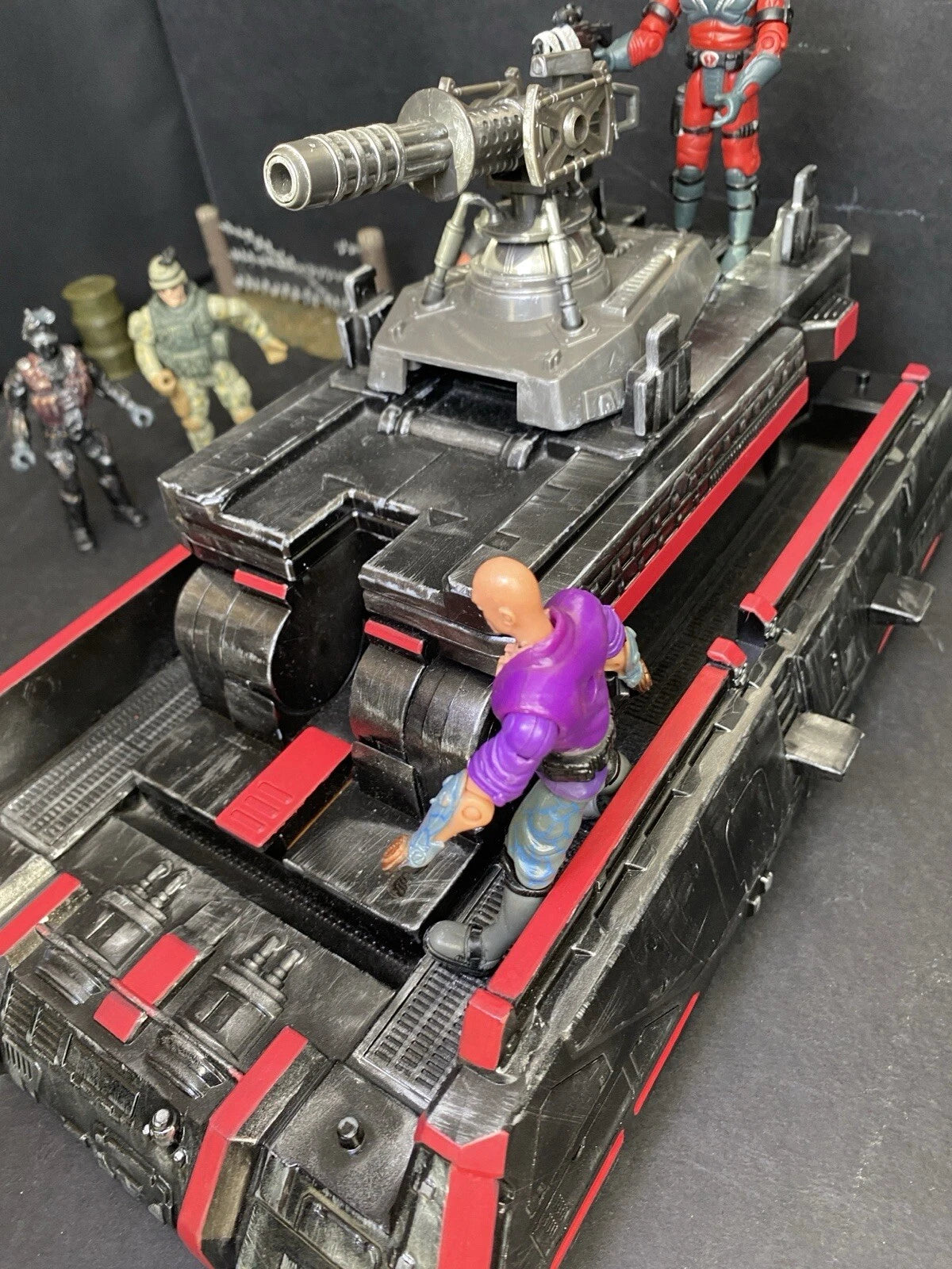 GI JOE COBRA Hover Tank Diorama 1:18 3.75 Inch Rare Collectible Vintage Custom