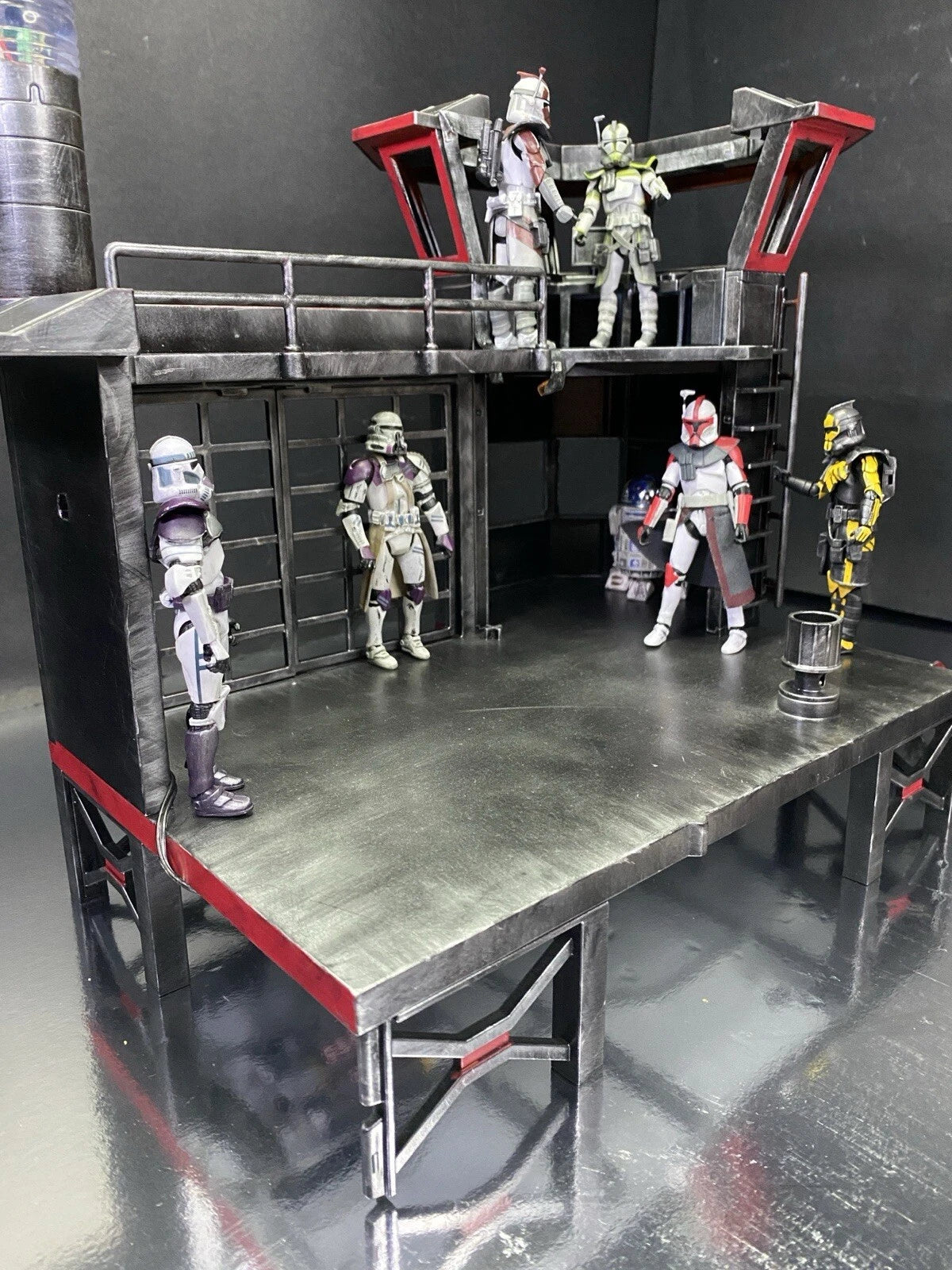 OCP Delta City Quarantine Tower RoboCop OCP Security Diorama Custom collectible