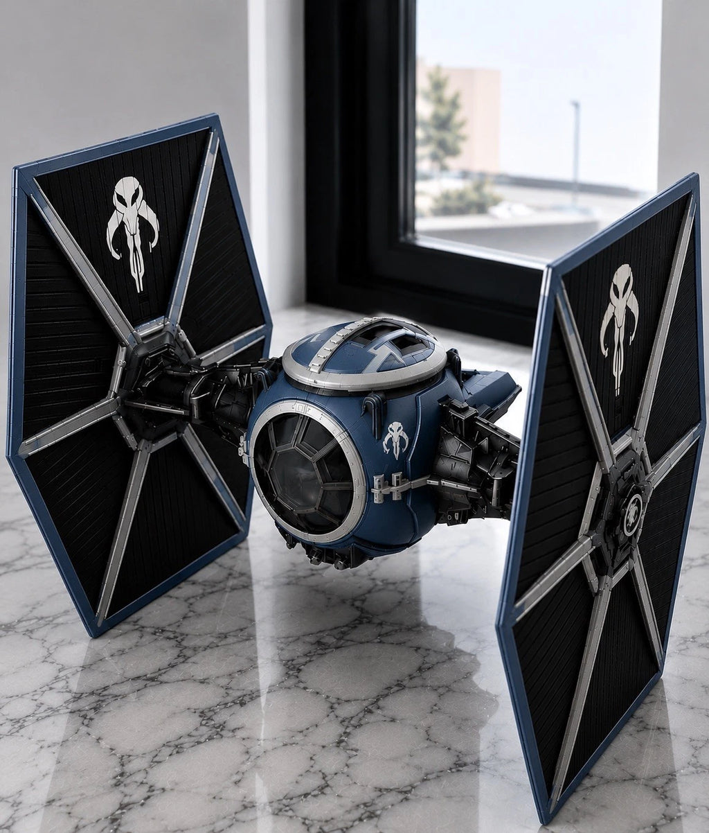 Mandalorian TIE Fighter Commission Star Wars Andor Vintage Sith Kenner Custom
