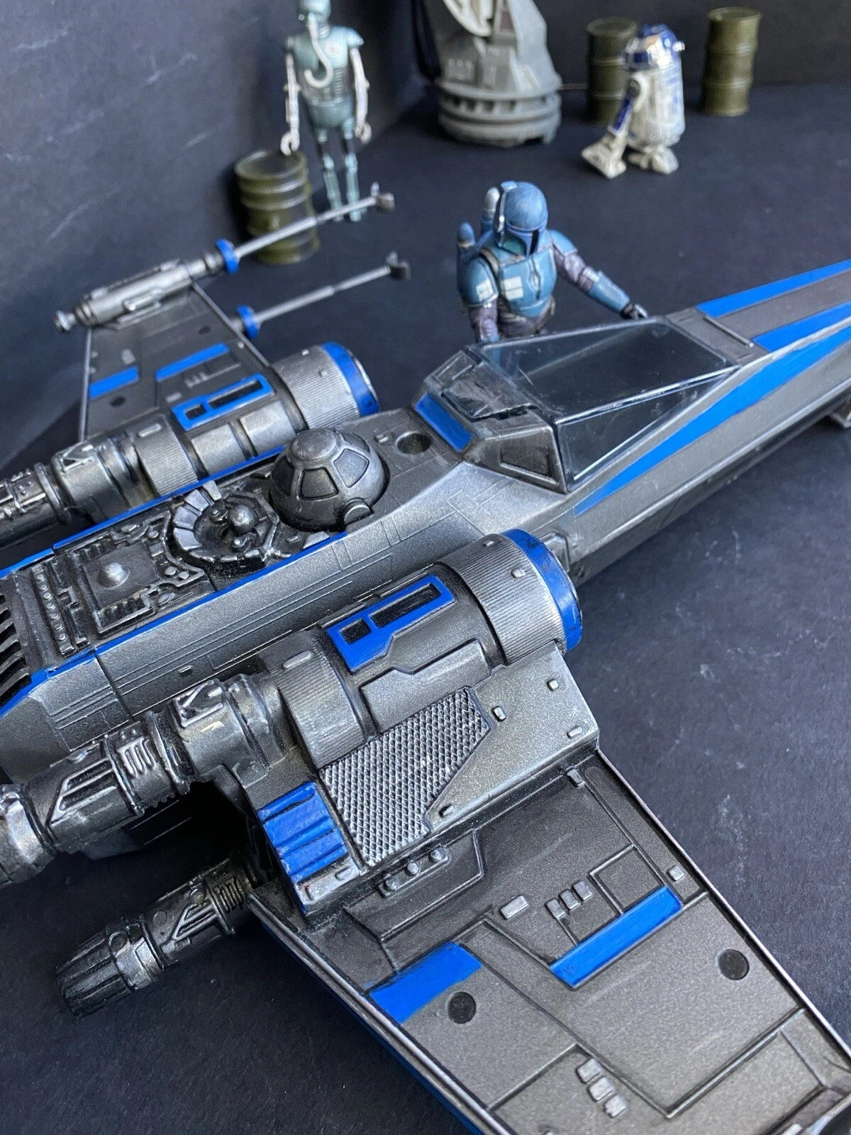 Star Wars RZ-9 “Nightglass” X-wing Interceptor | Custom Starfighter Diorama