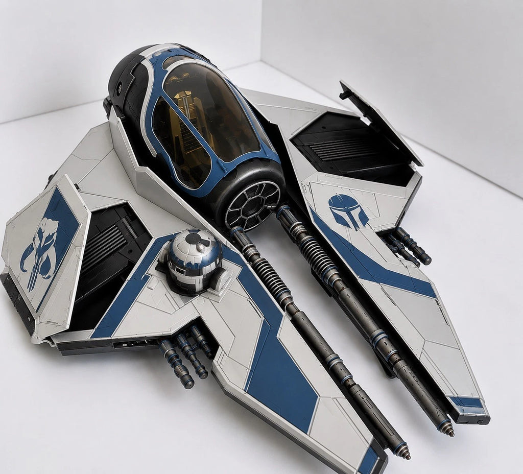 Mandalorian Starfighter Commission Star Wars Andor Vintage Sith Kenner Custom