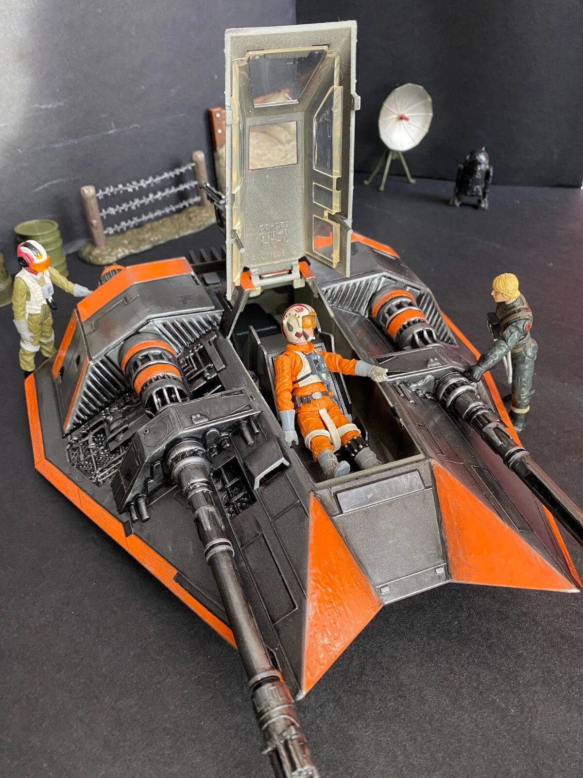Star Wars Rebel Snowspeeder Endor Hoth Empire Strikes back Vintage Kenner Custom - view 2
