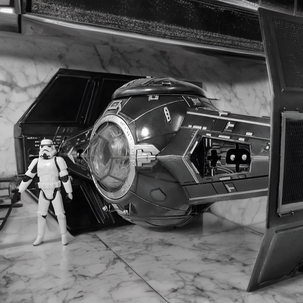 Obsidian Talon – Star Wars Andor Tie Fighter Imperial Interceptor Vintage Custom