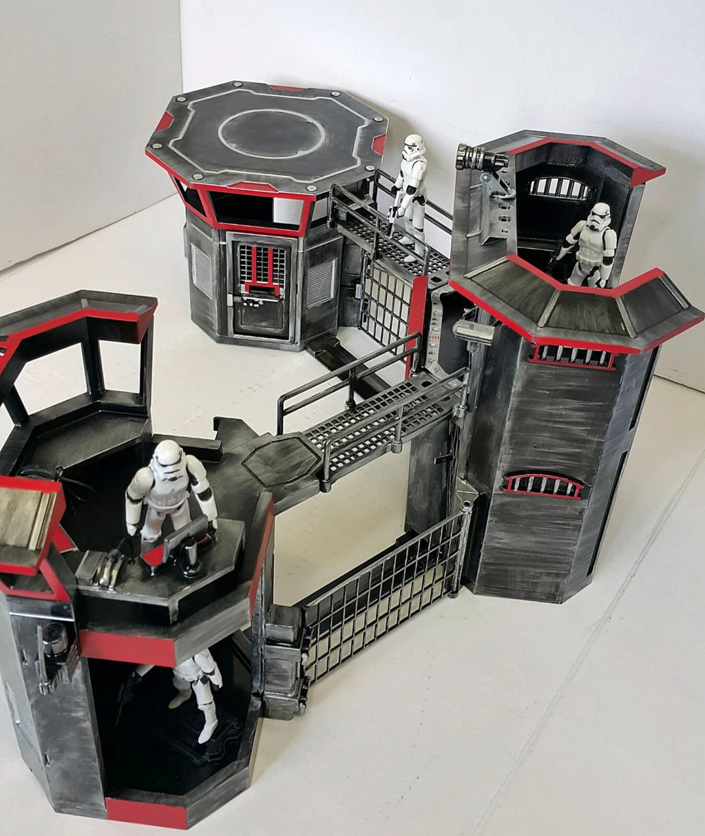 Star Wars Andor Imperial Base Diorama Custom Kenner Death Star vintage Display - view 12