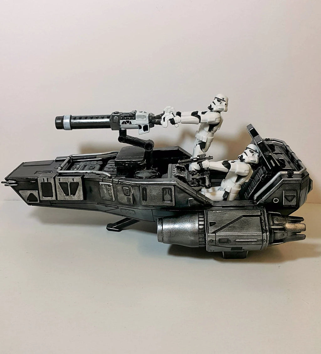 Imperial “Night Lance” Assault Speeder – Hand-Painted Star Wars vintage Custom - view 7