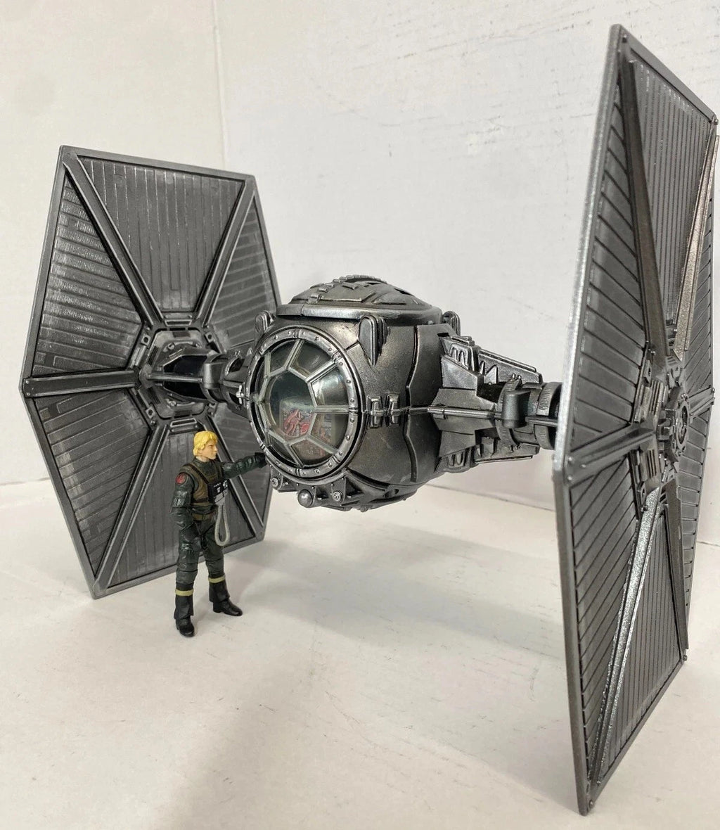 Andor Obsidian Reign Star Wars TIE Fighter Custom Vintage Kenner Black Series