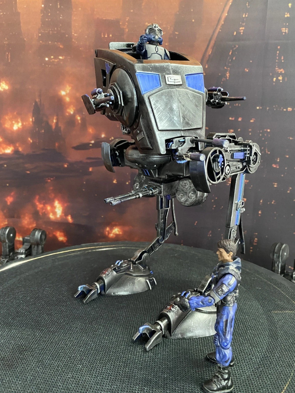 STAR WARS CUSTOM SHADOW TALON AT-ST COMMISSION HANDMADE VINTAGE KENNER COLLECTOR