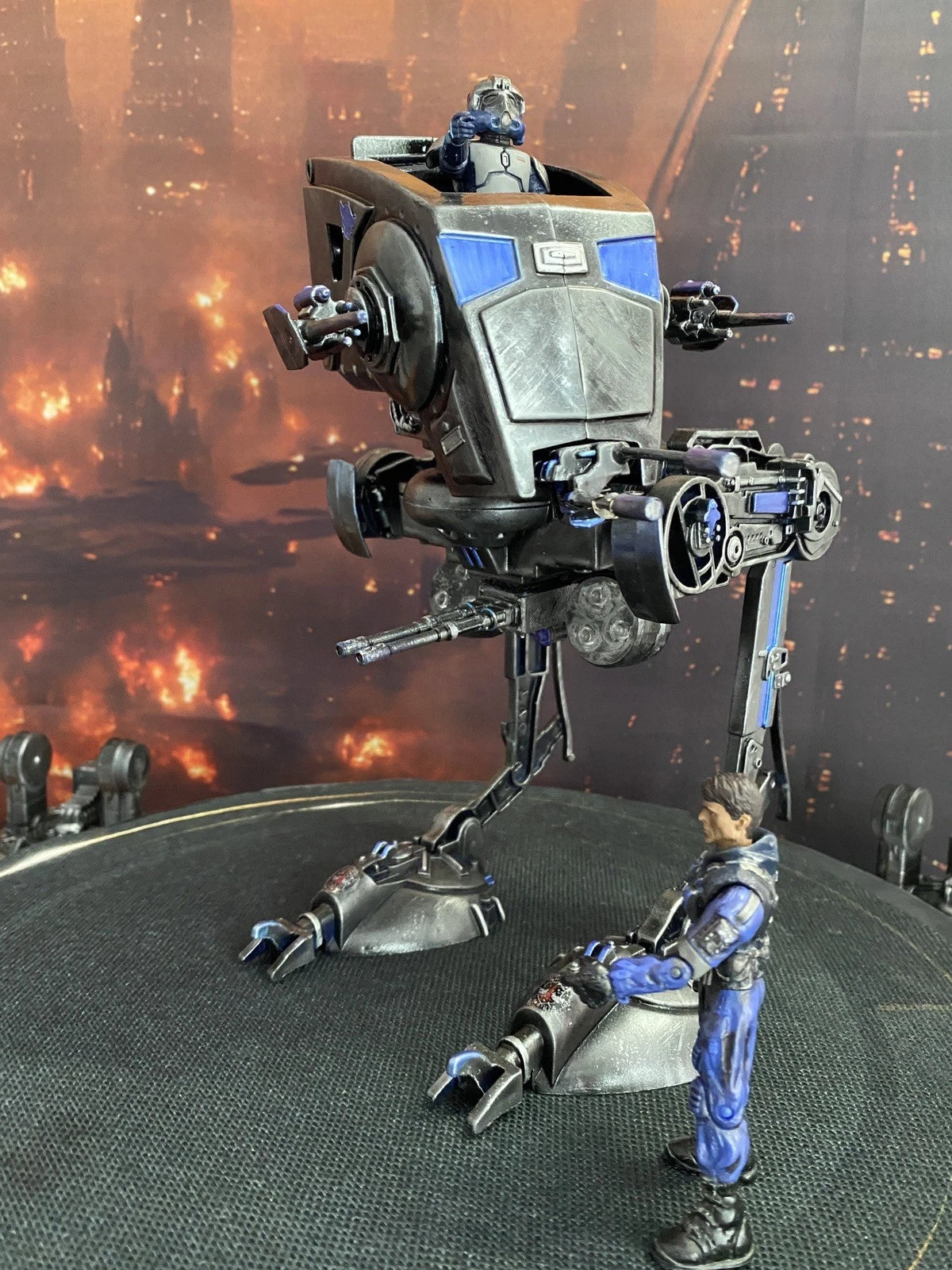 STAR WARS CUSTOM SHADOW TALON AT-ST COMMISSION HANDMADE VINTAGE KENNER COLLECTOR