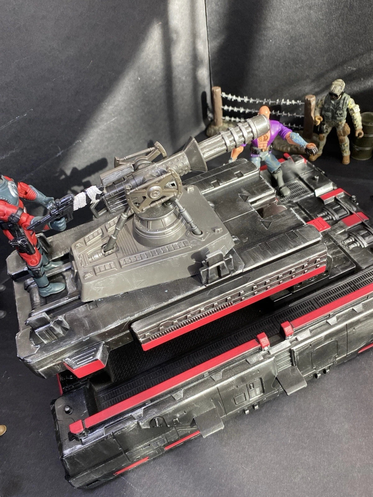 GI JOE COBRA Hover Tank Diorama 1:18 3.75 Inch Rare Collectible Vintage Custom