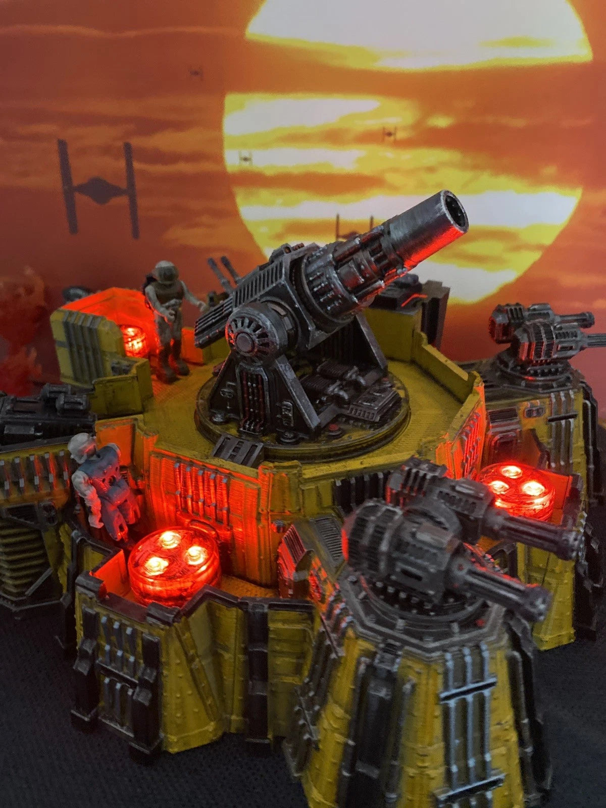 CINDERLINE BATTERY MASK Scale V.E.N.O.M. Siege Emplacement Diorama Hand-Painted