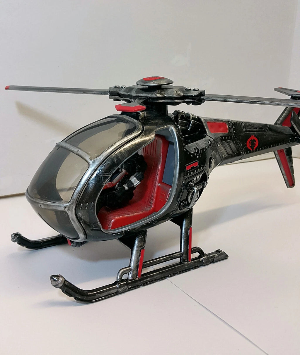 GI JOE COBRA HELICOPTOR DEVELOPMENTAL FANG 1:18 Collectible  Vintage Custom - view 7