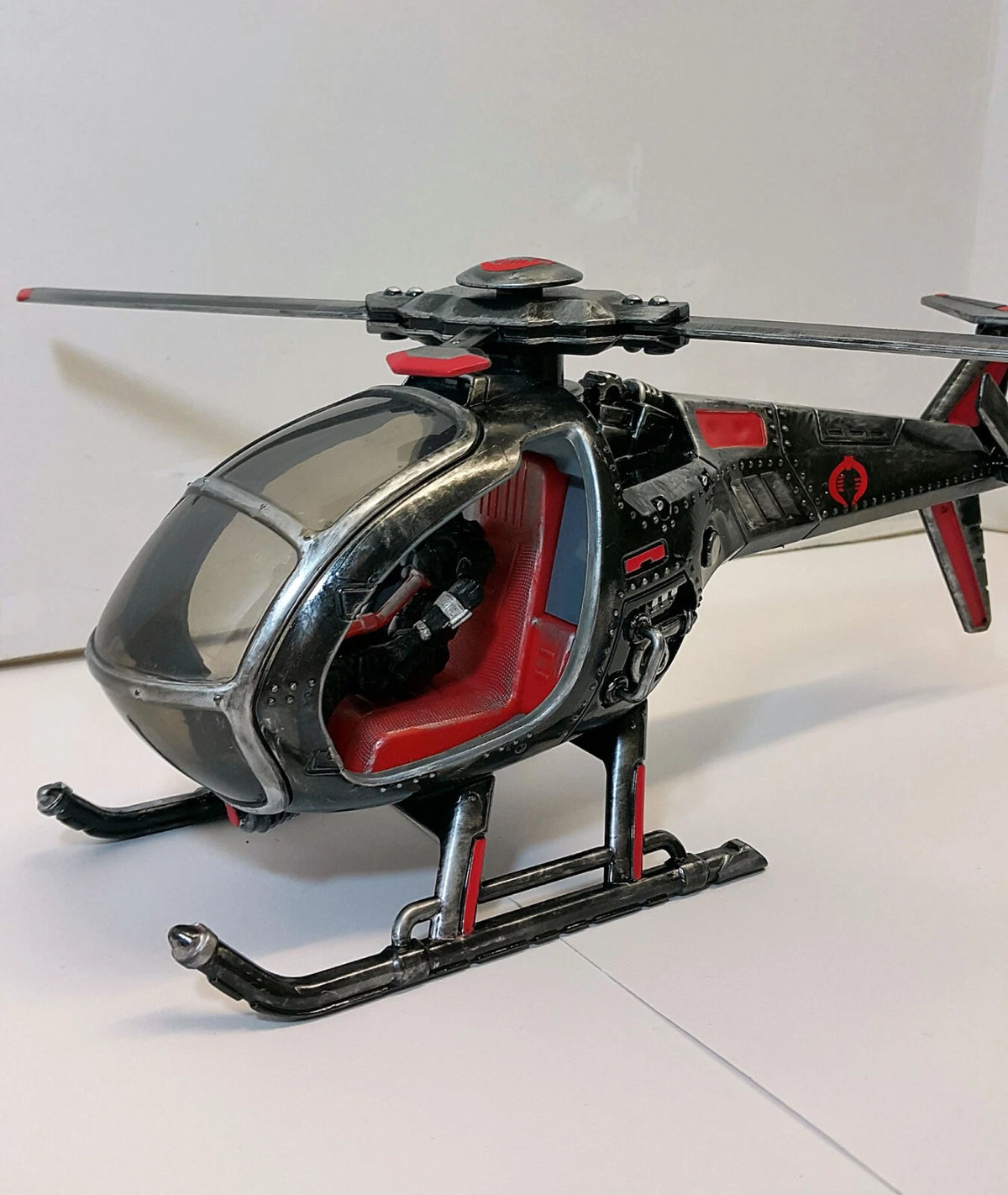 GI JOE COBRA HELICOPTOR DEVELOPMENTAL FANG 1:18 Collectible  Vintage Custom - view 7