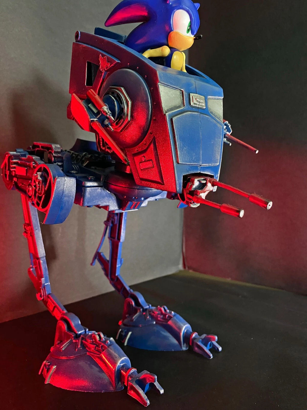 Sonic the Hedgehog x Star Wars AT ST Vintage Kenner Sega Custom - view 5