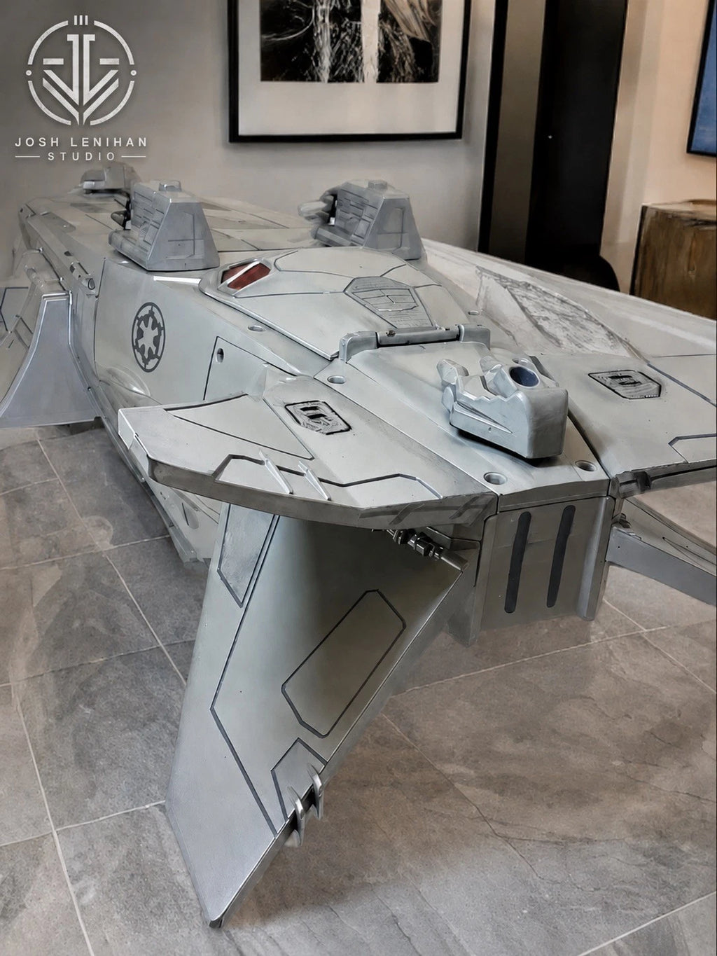 Cold Ember Imperial Shuttle - Hand-Painted Star Wars Andor Sith Empire Vintage