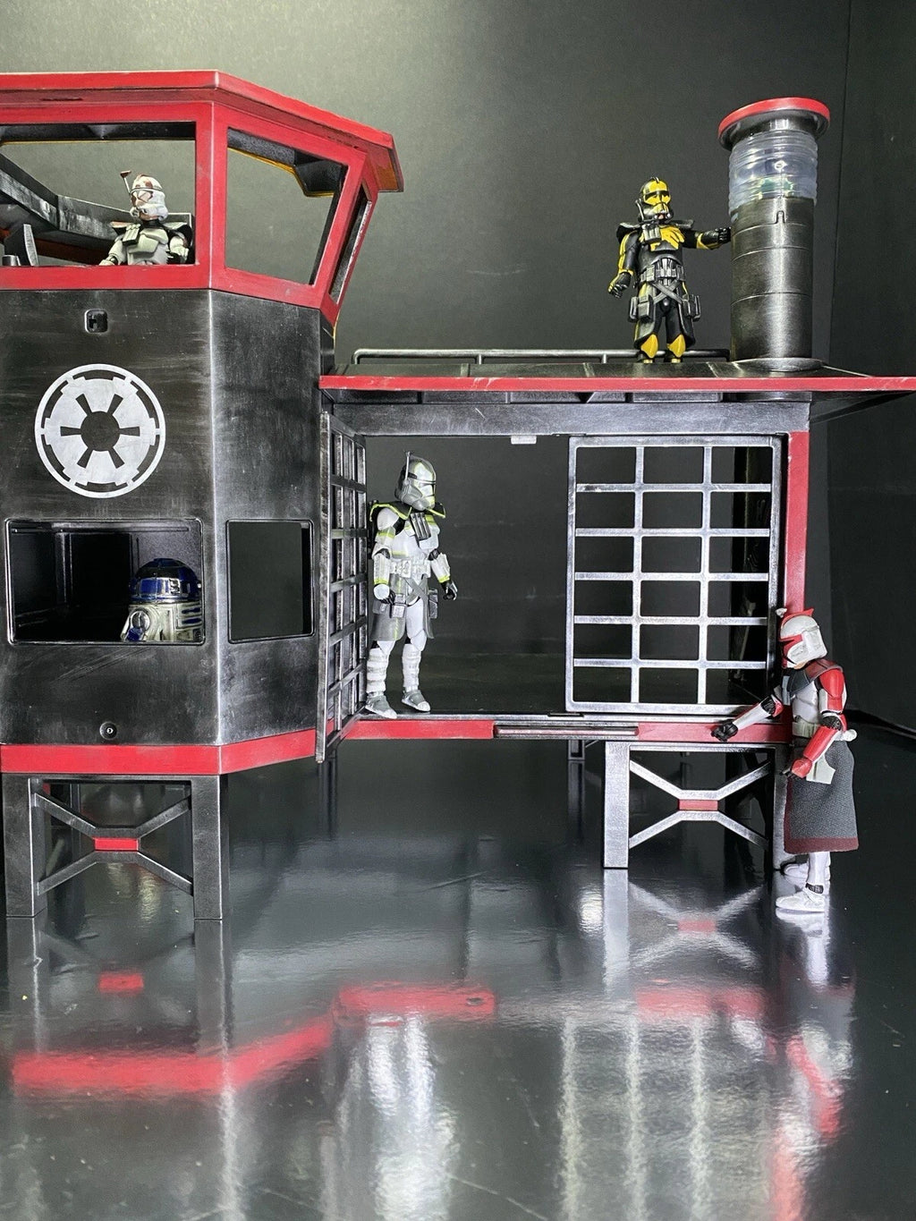 OCP Delta City Quarantine Tower RoboCop OCP Security Diorama Custom collectible