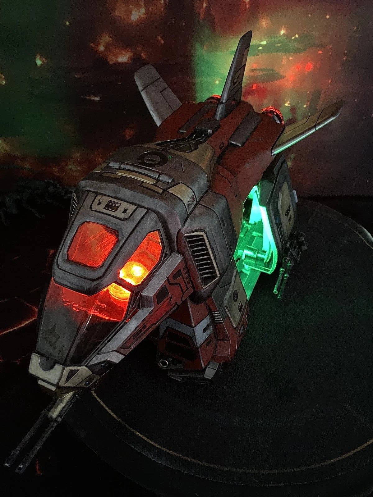 Krayt Viper Assault Shuttle | Custom Hand-Painted Star Wars Kenner Sith  Diorama