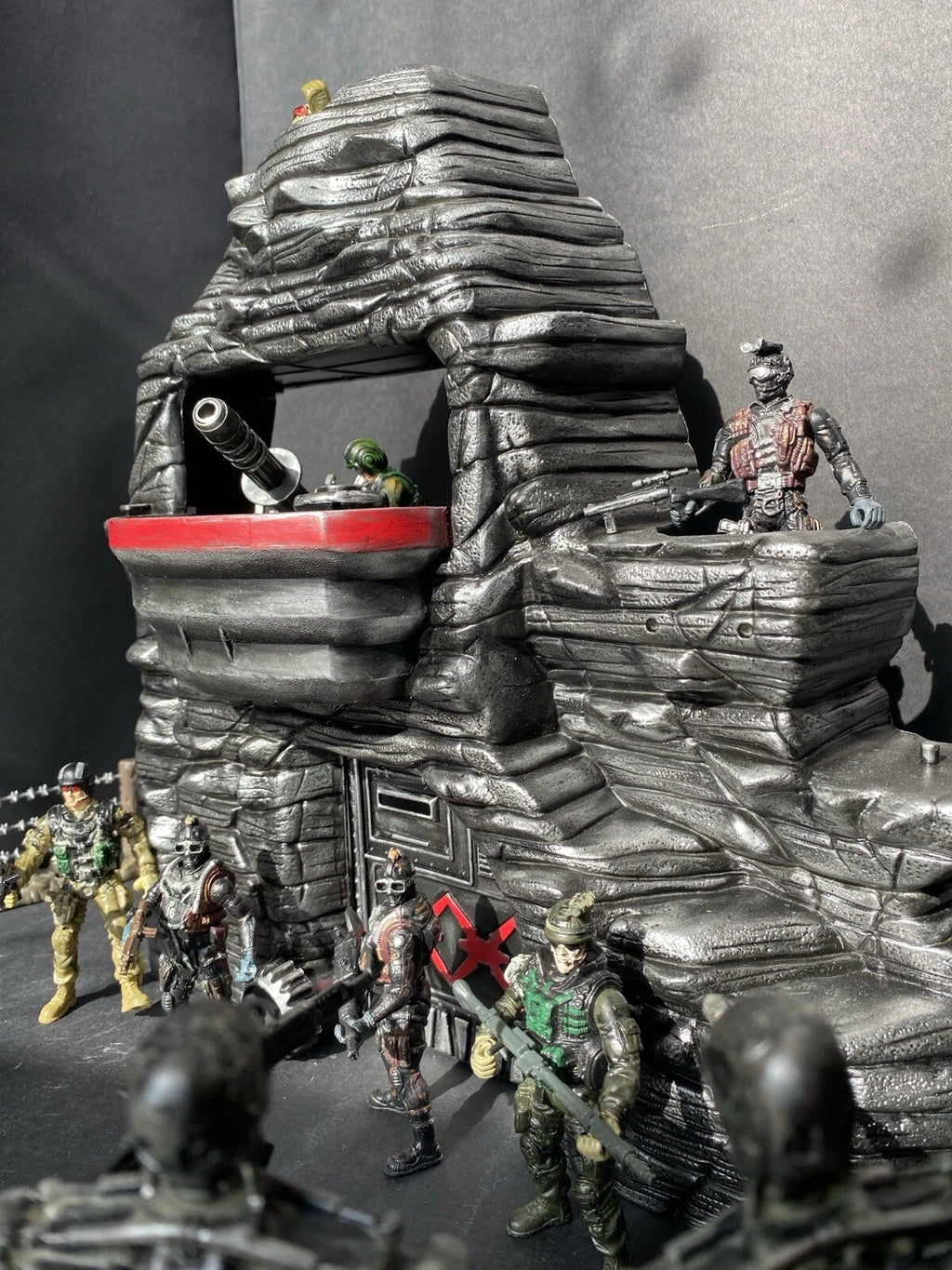 GI JOE COBRA DEVELOPMENTAL TERROR DOME Bunker Diorama Collectible Vintage