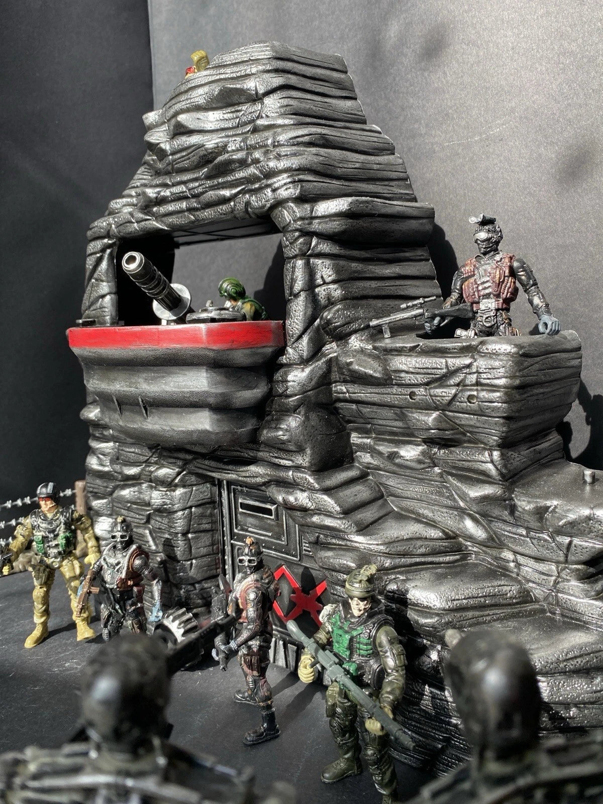 GI JOE COBRA DEVELOPMENTAL TERROR DOME Bunker Diorama Collectible Vintage