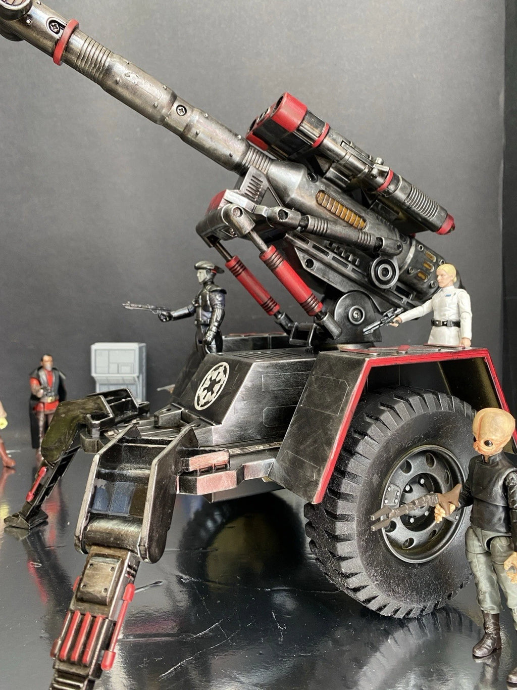 First Order Turbolaser Star Wars Heavy Artillery AV7 Andor Vintage Black Series