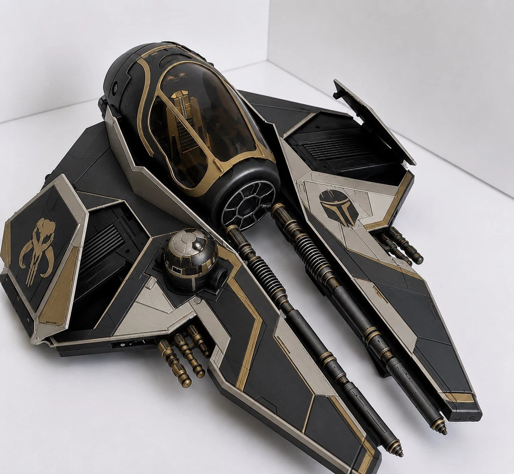 Mandalorian Starfighter Commission Star Wars Andor Vintage Sith Kenner Custom