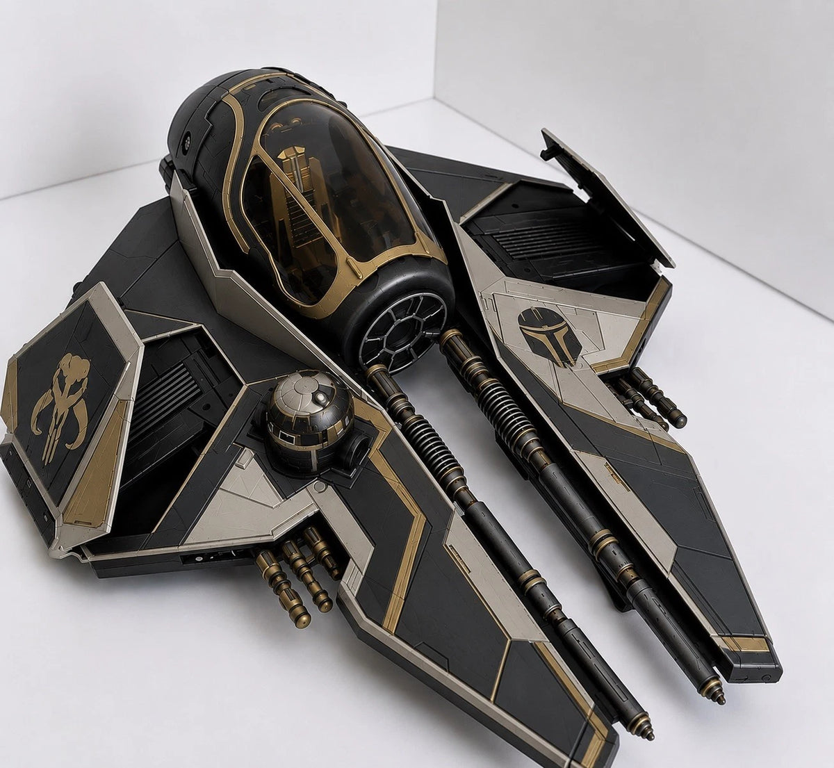 Mandalorian Starfighter Commission Star Wars Andor Vintage Sith Kenner Custom