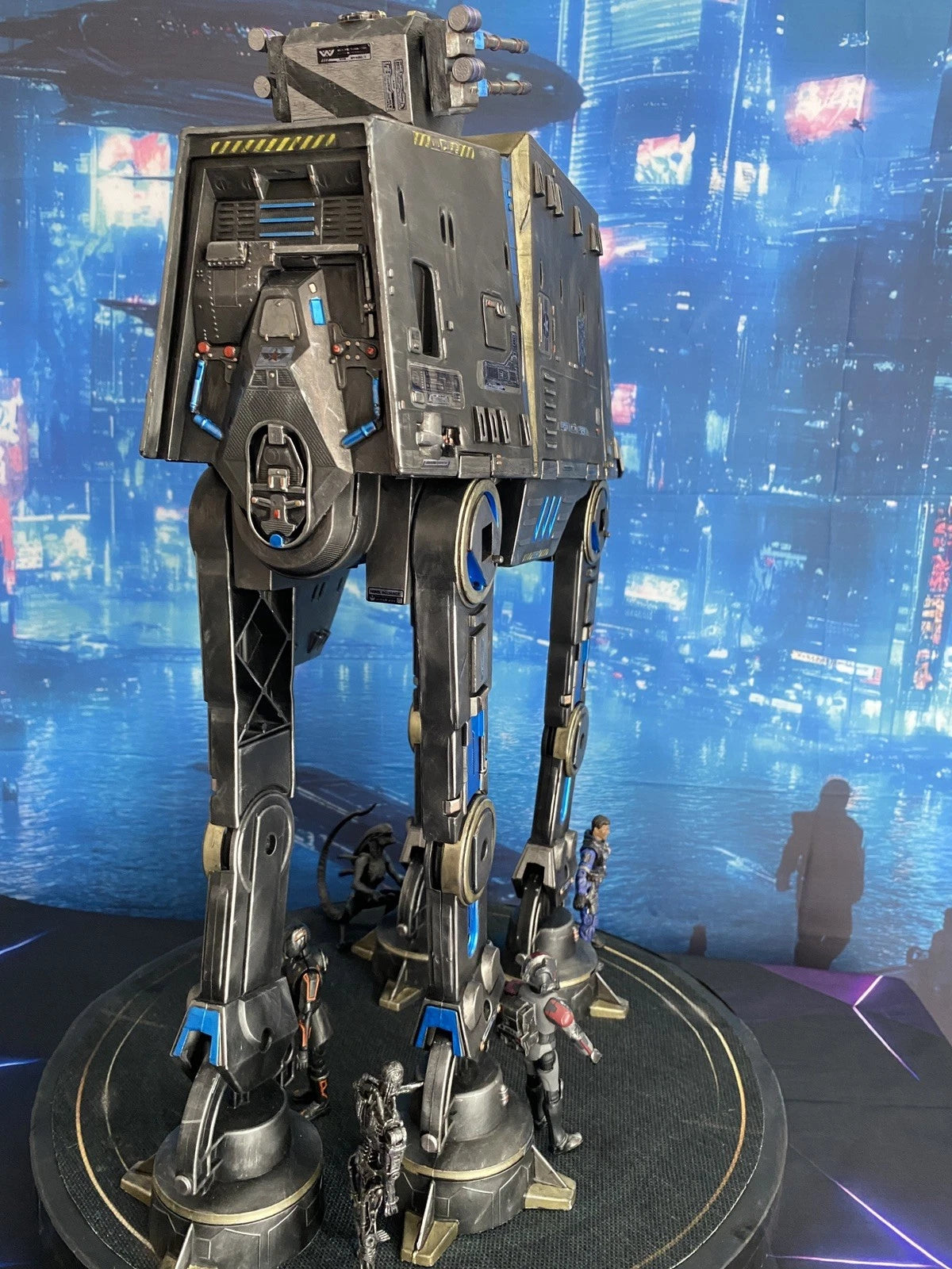 Star Wars AT-AT Aliens Weyland Yutani Custom Imperial vintage Kenner Diorama
