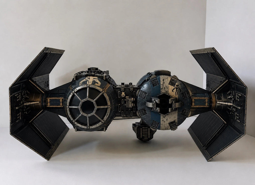 Mandalorian TIE Bomber Commission Star Wars Andor Vintage Sith Kenner Custom