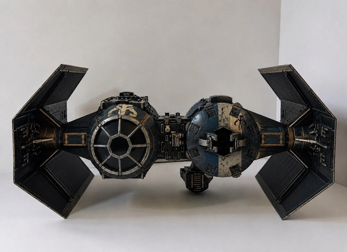 Mandalorian TIE Bomber Commission Star Wars Andor Vintage Sith Kenner Custom
