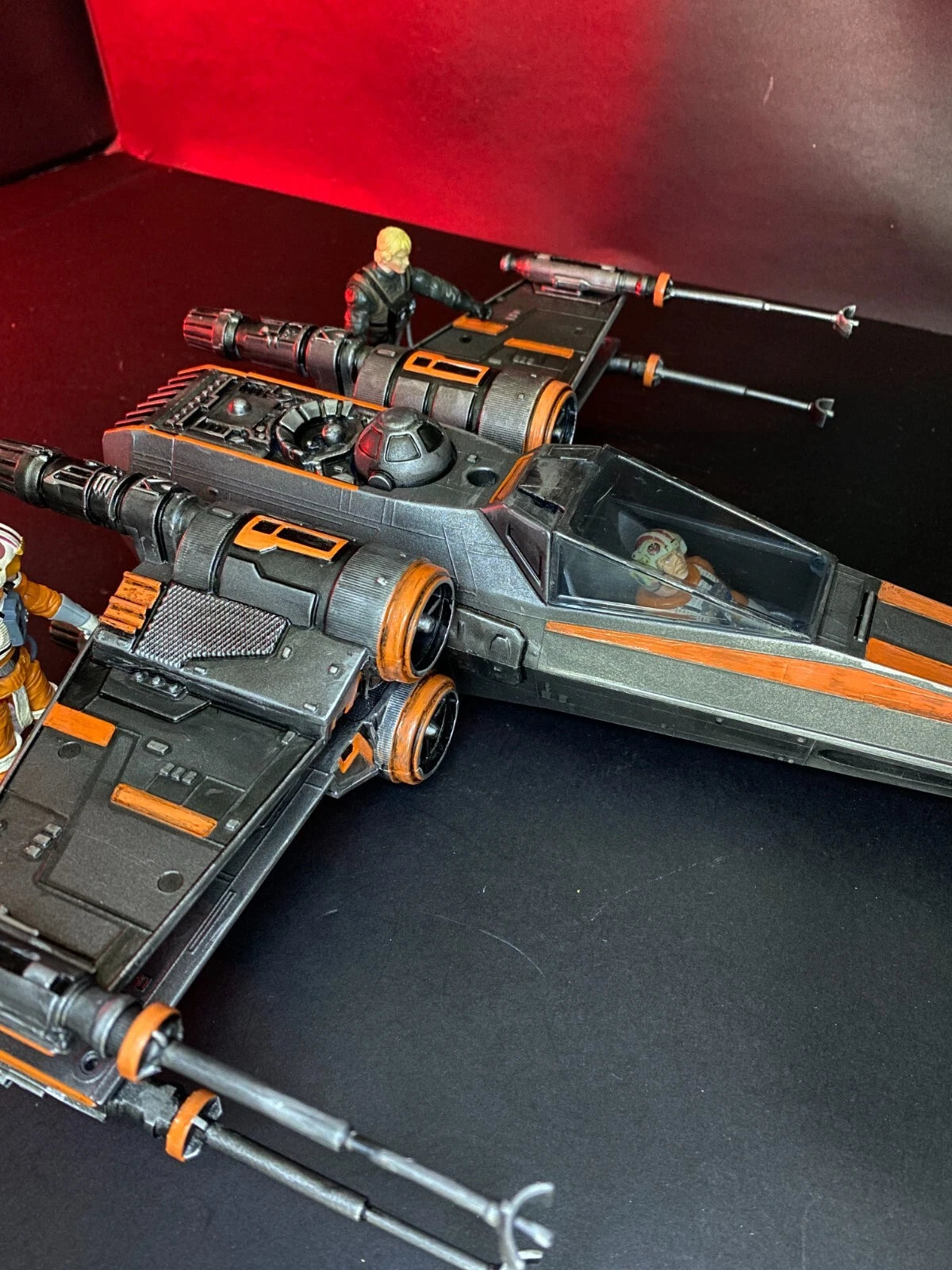 Star Wars X Wing Fighter Vintage Kenner Custom ROTJ Death Star Battle Fighter