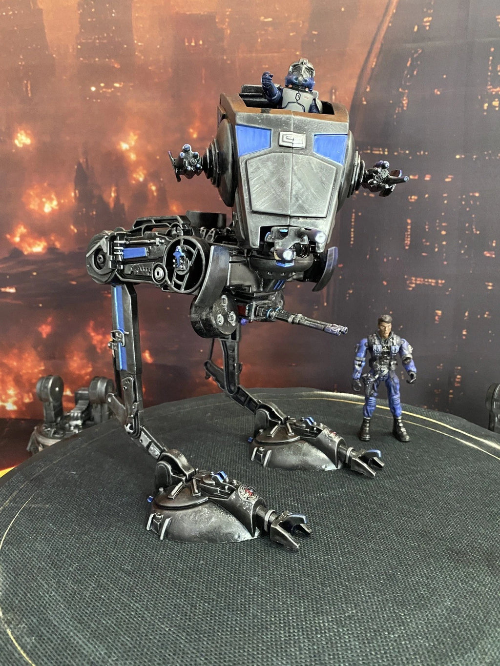STAR WARS CUSTOM SHADOW TALON AT-ST COMMISSION HANDMADE VINTAGE KENNER COLLECTOR