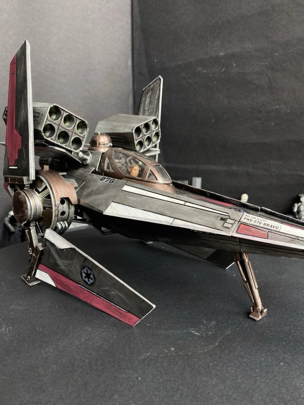 Andor Star Wars Hoth PHX-276 BRAVO V-Wing Interceptor Endor Sith Vintage Kenner