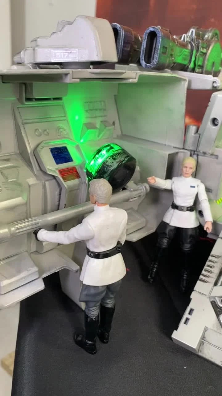 Star Wars GREENLINE BASTION Assault Gunship Diorama Empire Vintage Kenner Custom