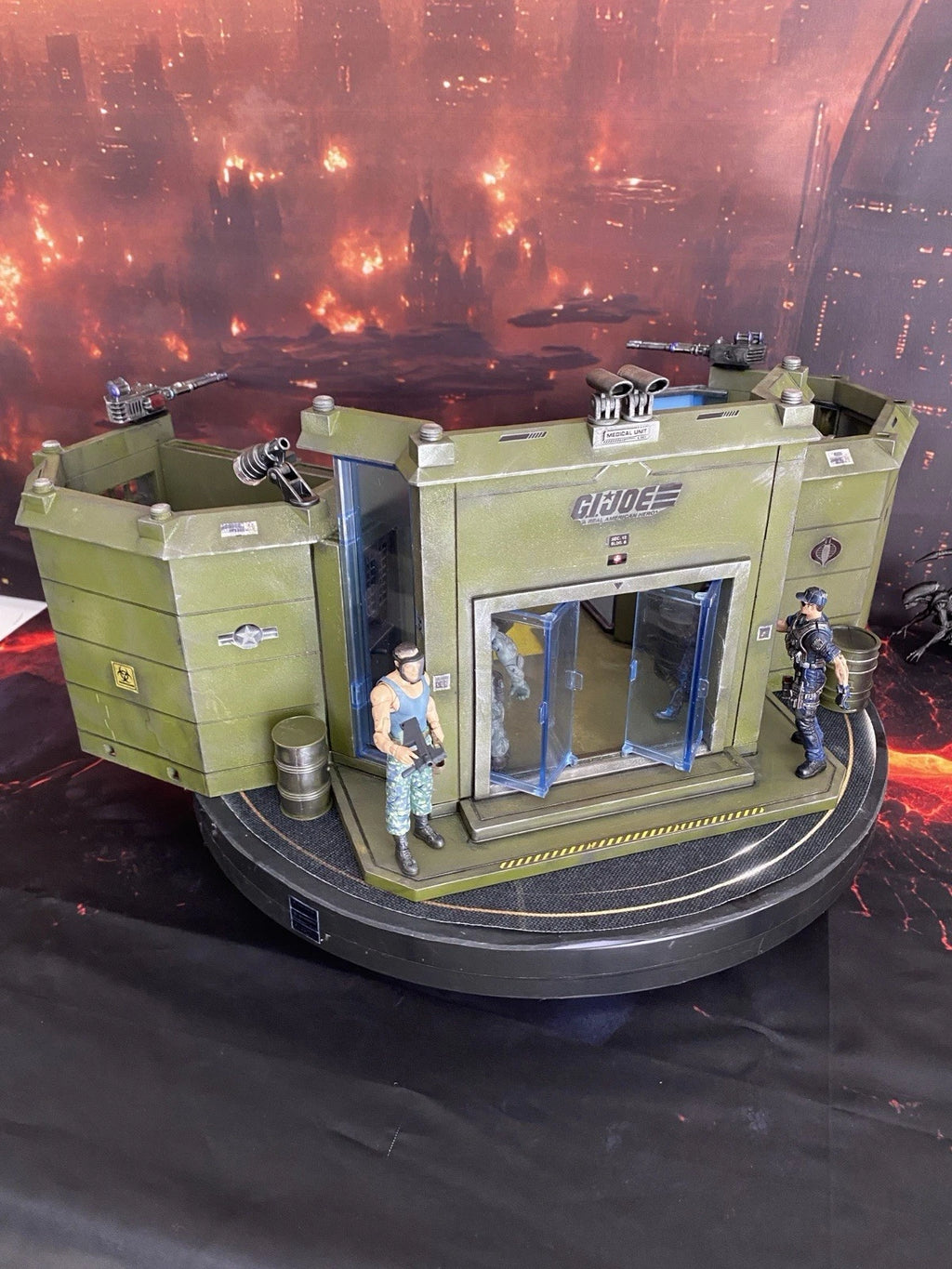 GI JOE COBRA Medical Lab Diorama 1:18 3.75 Collectible series Vintage Custom