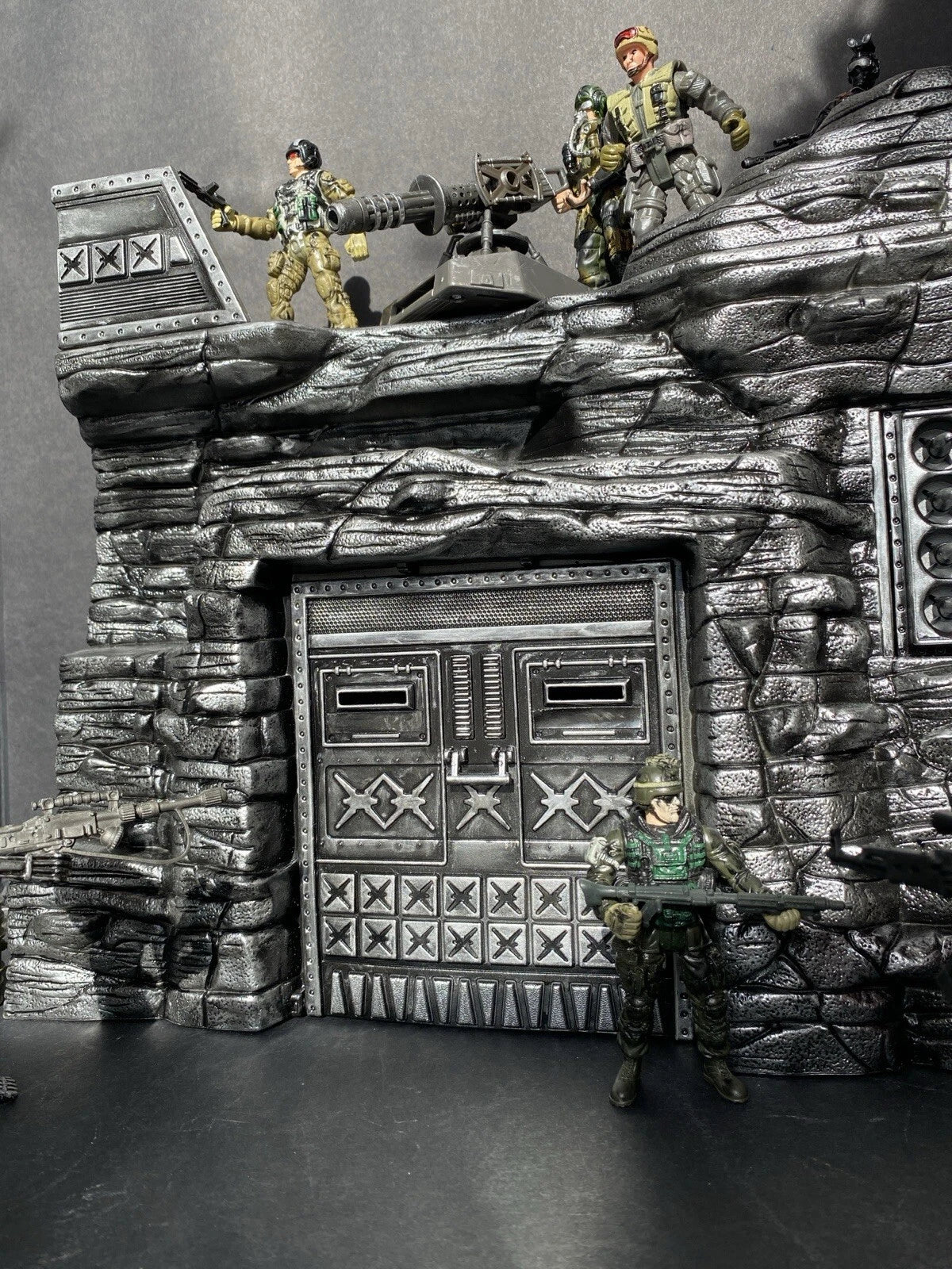 GI JOE COBRA DEVELOPMENTAL TERROR DOME Diorama 1:18 Snake Destro Vintage Custom
