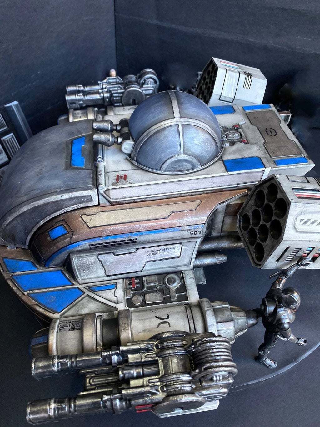 Vigilant Warden” – Custom Star Wars Dropship Andor Jedi Sith Empire Vintage