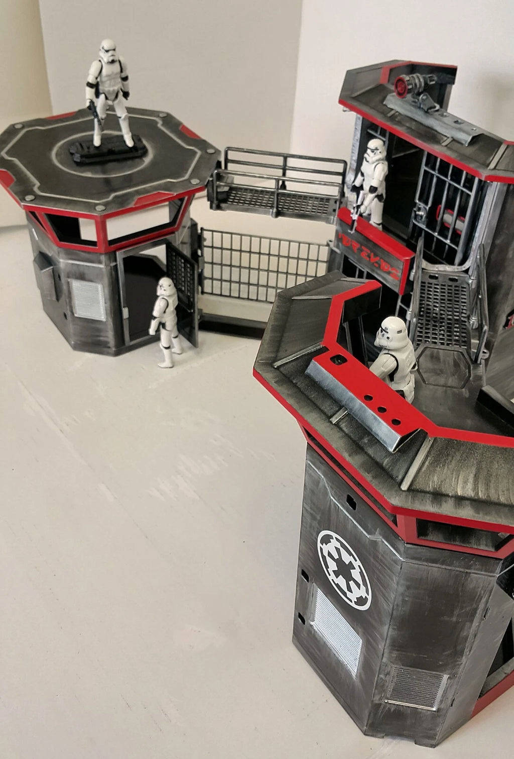 Star Wars Andor Imperial Base Diorama Custom Kenner Death Star vintage Display - view 10