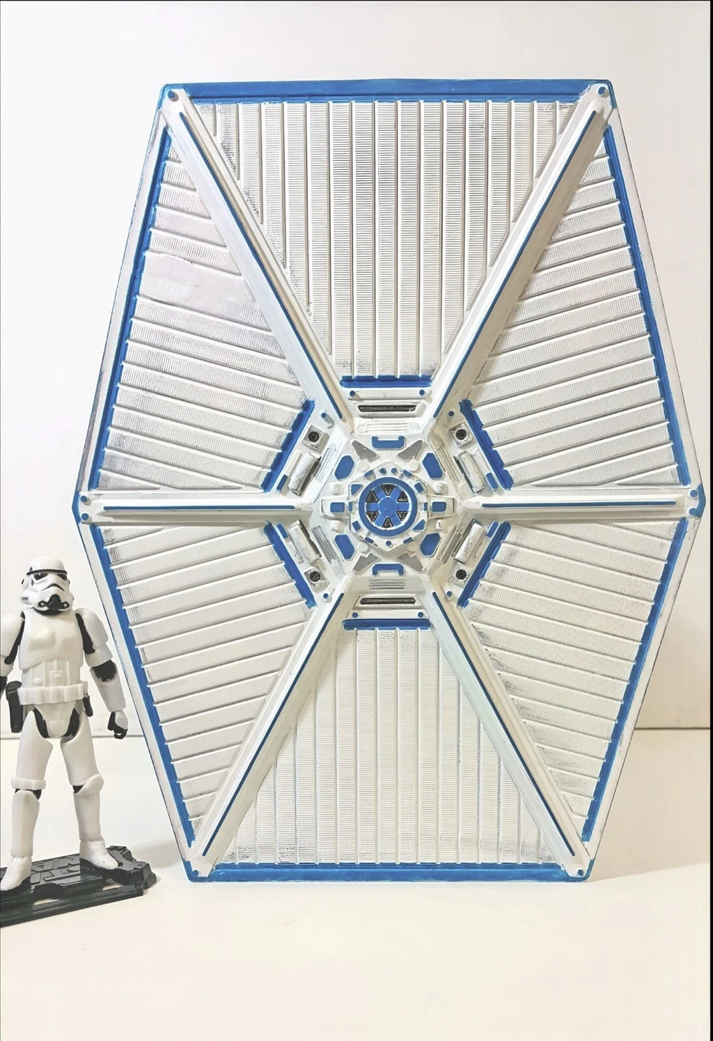 TIE Fighter “Glacier Warden” Interceptor Custom Star Wars Vintage Collectible