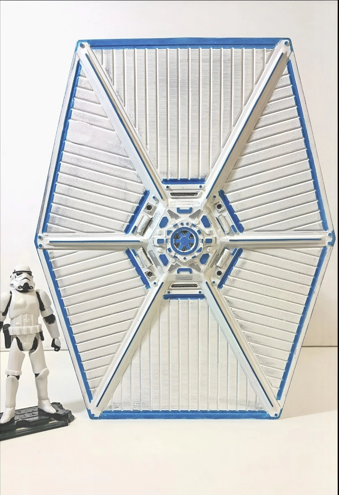 TIE Fighter “Glacier Warden” Interceptor Custom Star Wars Vintage Collectible