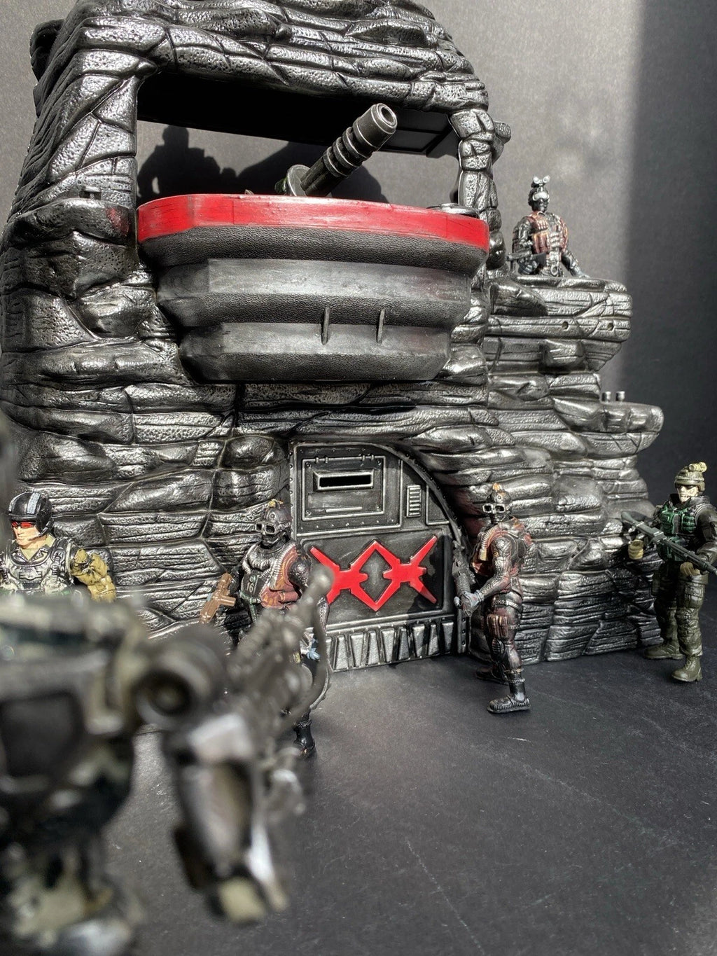 GI JOE COBRA DEVELOPMENTAL TERROR DOME Bunker Diorama Collectible Vintage