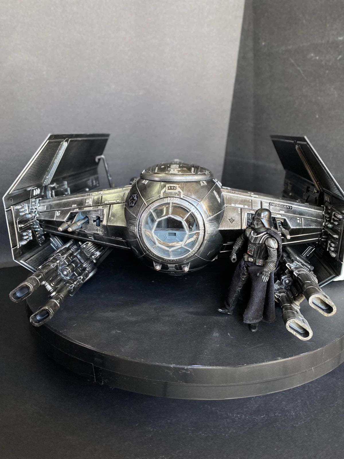 TIE Fighter – Star Wars custom hand-painted vintage Kenner sith jedi collectible