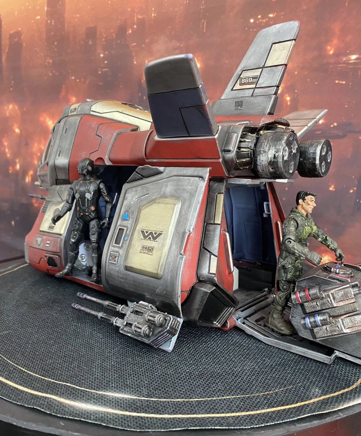 Krayt Viper Assault Shuttle | Custom Hand-Painted Star Wars Kenner Sith  Diorama