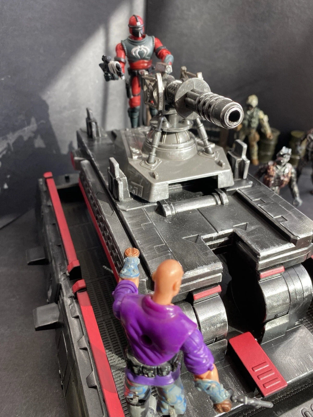 GI JOE COBRA Hover Tank Diorama 1:18 3.75 Inch Rare Collectible Vintage Custom