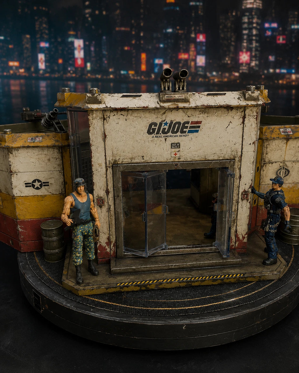 DIORAMA GI JOE CUSTOM COMMISSION COBRA 3.75 1:18 VINTAGE HASBRO COLLECTIBLE