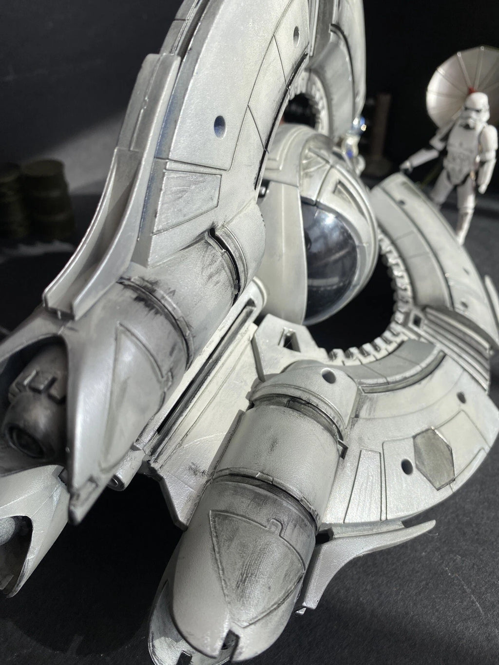 Star Wars Eclipse Tri-Fighter Custom CIS Droid Interceptor Vintage Kenner  - view 17