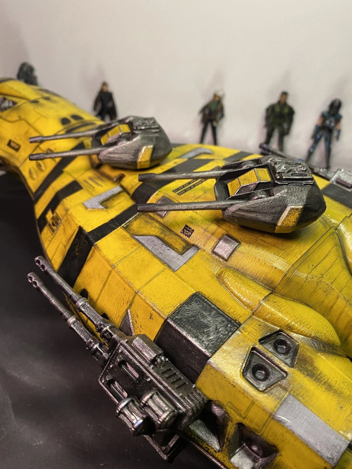 STAR WARS CUSTOM DROPSHIP GUNSHIP SHUTTLE 3.75 1:18 KENNER VINTAGE COLLECTIBLE