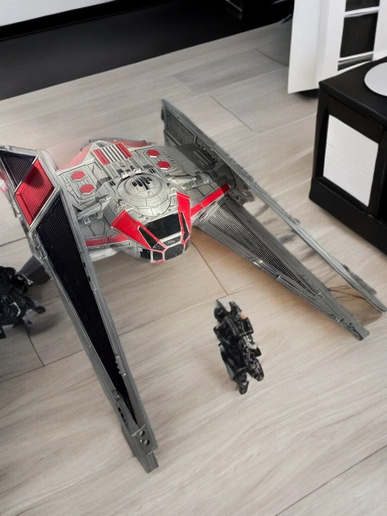 Crimson Hex Interceptor Custom Star Wars TIE Fighter Display Sith Vintage Kenner