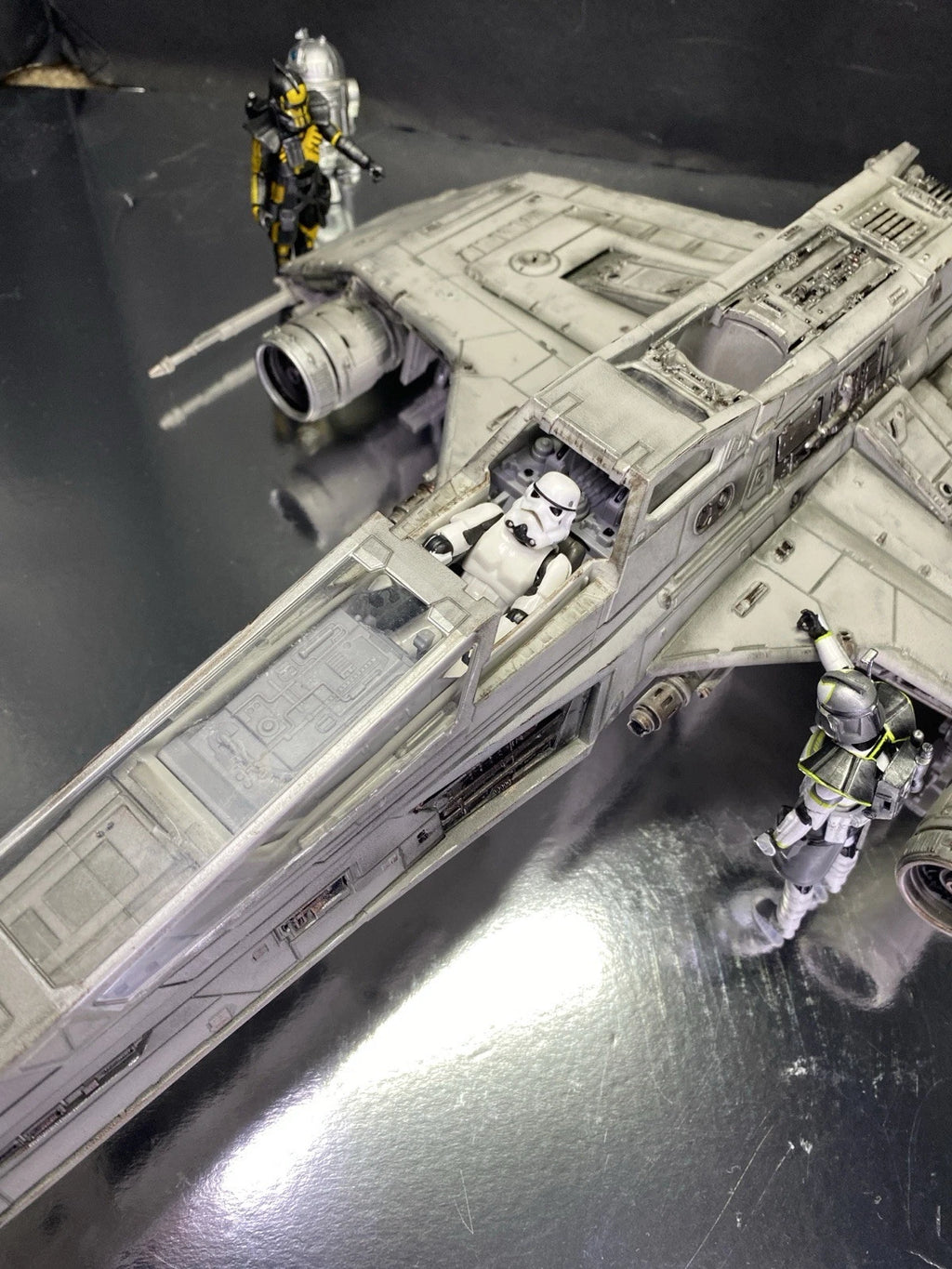 T-52 E-Wing Ghost Hound Imperial Interceptor Star Wars Andor Kenner Collectible