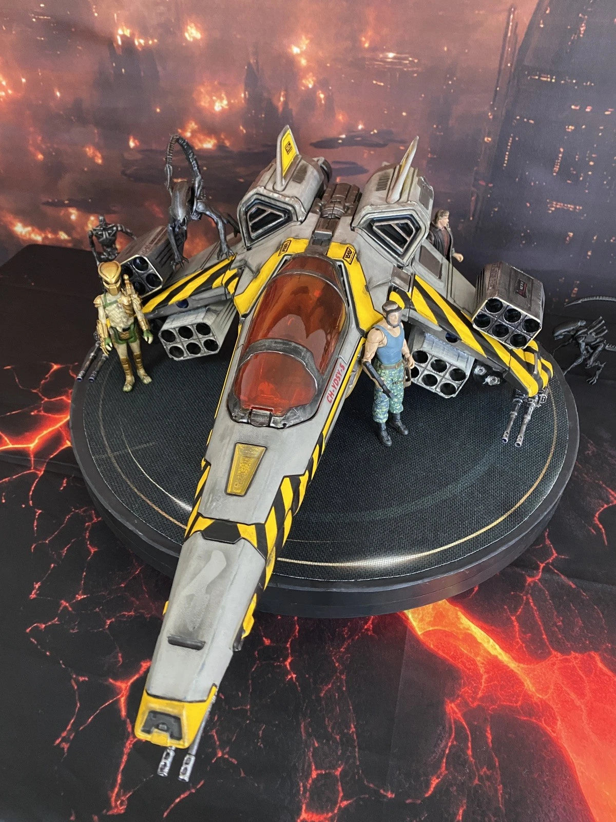 GI JOE COBRA Firebreak V-752 Interdiction Gunship Custom Collectible Vintage