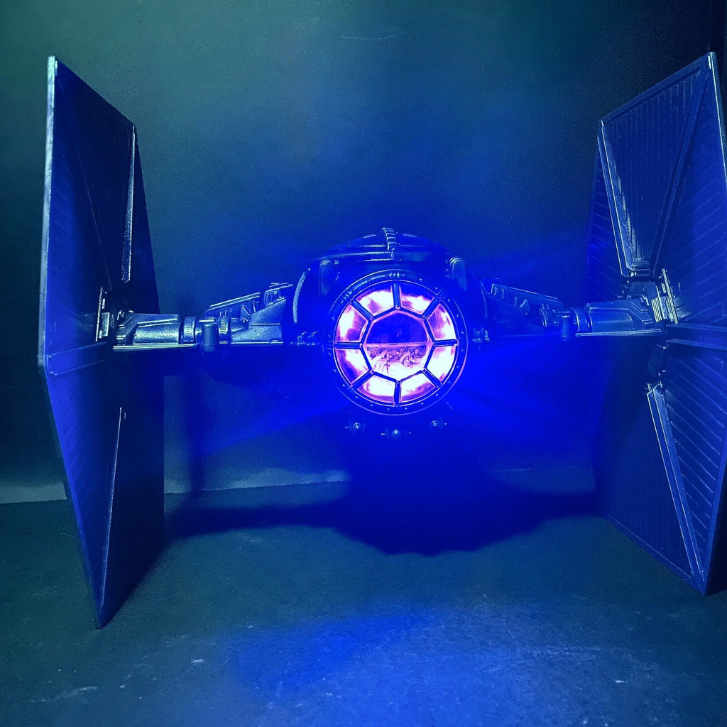 Andor Obsidian Reign Star Wars TIE Fighter Custom Vintage Kenner Black Series - view 3