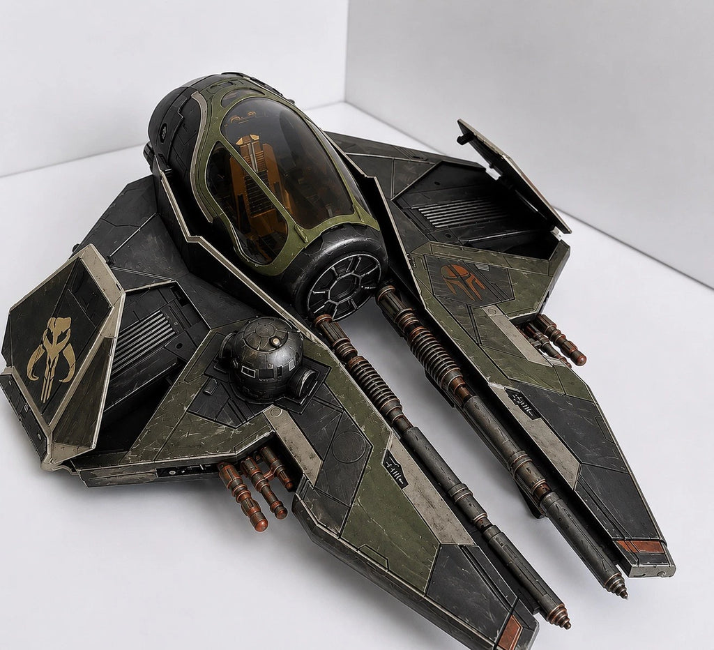 Mandalorian Starfighter Commission Star Wars Andor Vintage Sith Kenner Custom